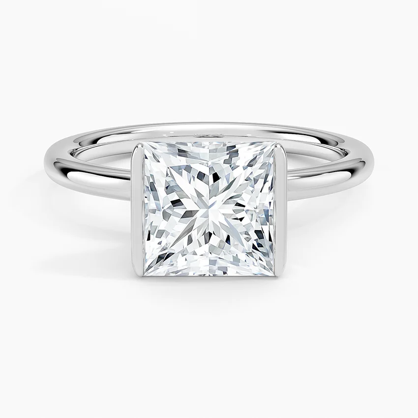Annika Semi-Bezel Solitaire Ring