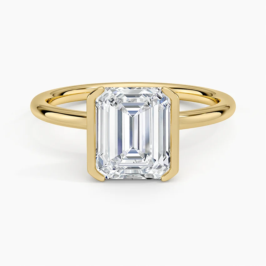 Annika Semi-Bezel Solitaire Ring