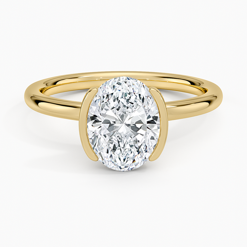 Annika Semi-Bezel Solitaire Ring