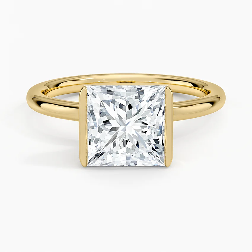 Annika Semi-Bezel Solitaire Ring