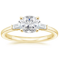 East West Tapered Baguette Diamond Ring