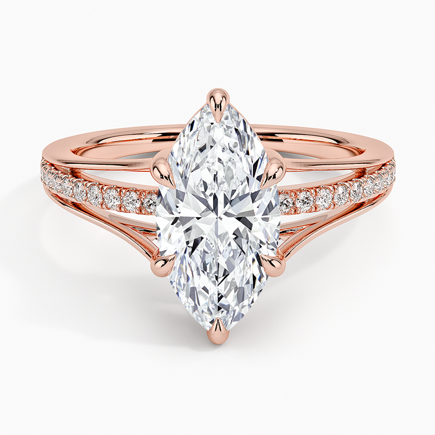 Tressa Split Shank Diamond Ring