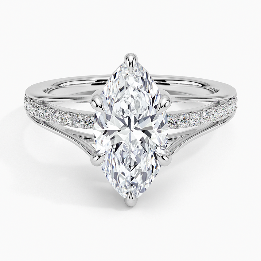 Tressa Split Shank Diamond Ring