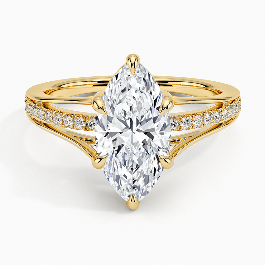 Tressa Split Shank Diamond Ring