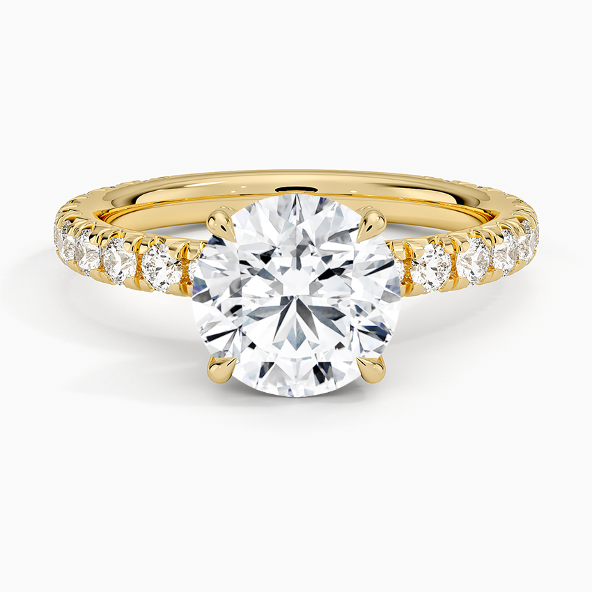 Olympia Three-Quarter Coverage Diamond Ring