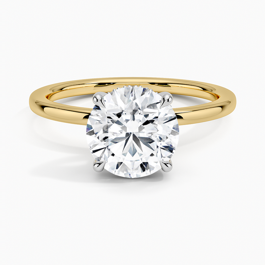 Adorned Mixed Metal Diamond Ring