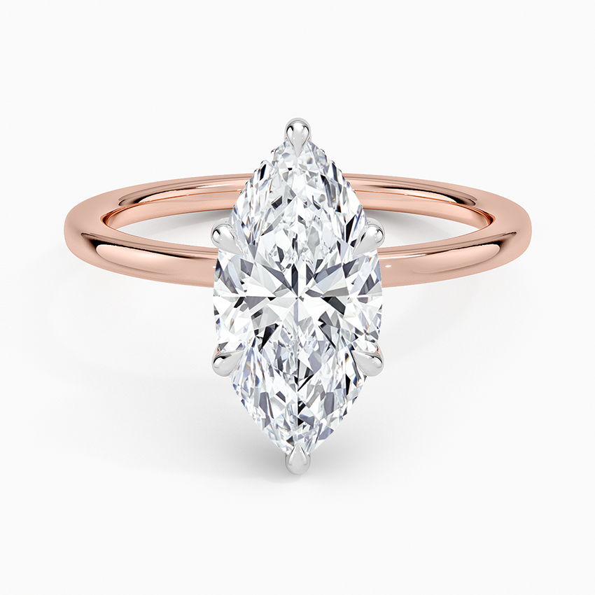 Platinum Adorned Mixed Metal Diamond Ring