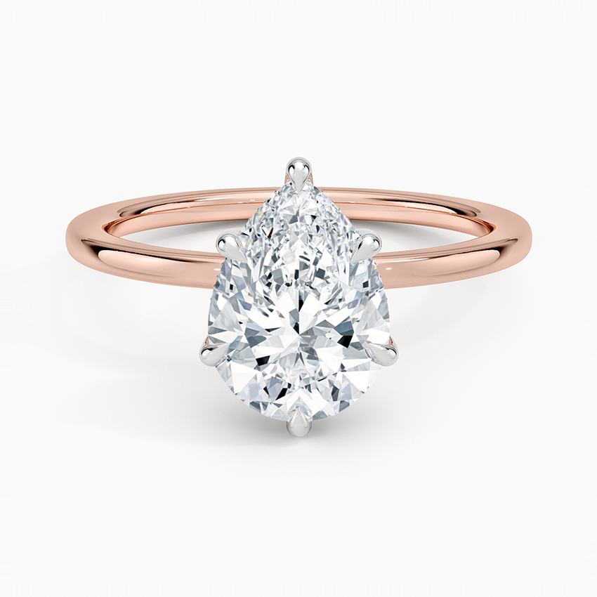 Platinum Adorned Mixed Metal Diamond Ring