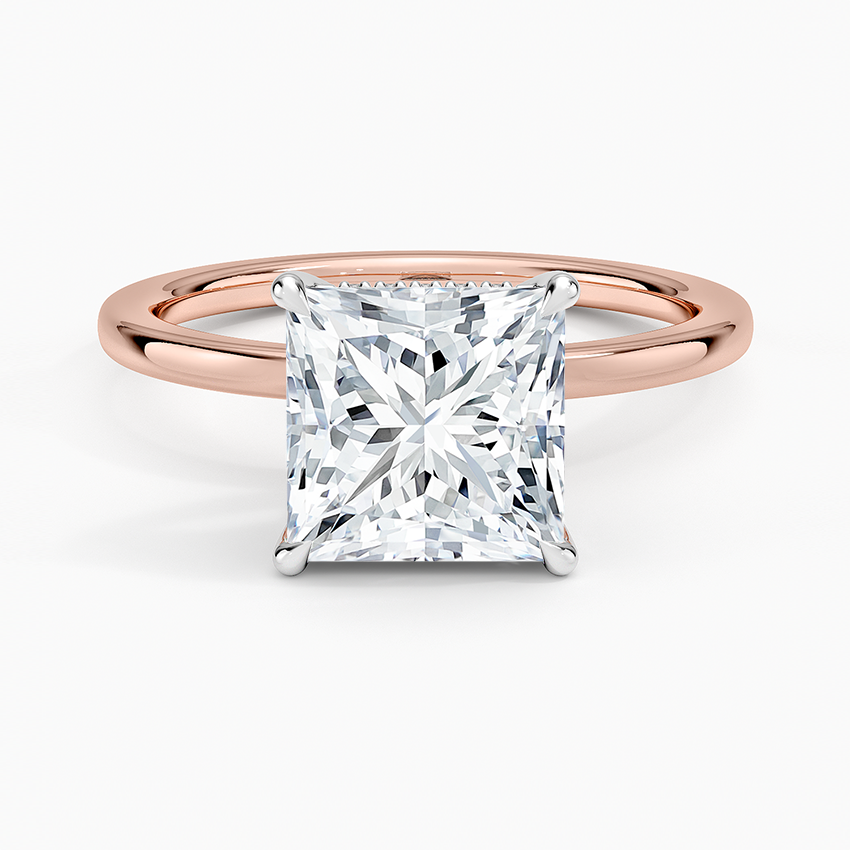 Platinum Adorned Mixed Metal Diamond Ring