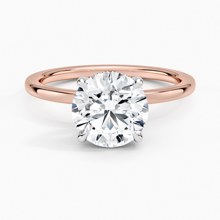 Platinum Adorned Mixed Metal Diamond Ring