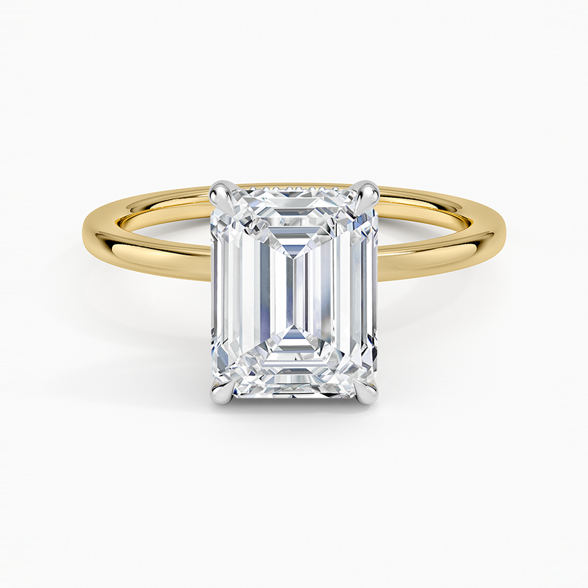 Platinum Adorned Mixed Metal Diamond Ring