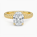 Petra Textured Solitaire Ring