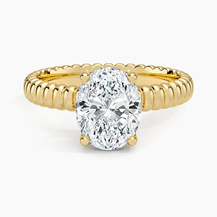 Petra Textured Solitaire Ring