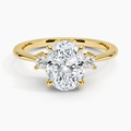 Petite Selene Three Stone Diamond Ring (1/10 ct. tw.)