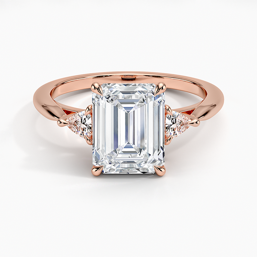 Trillion Cut Three Stone Diamond Ring