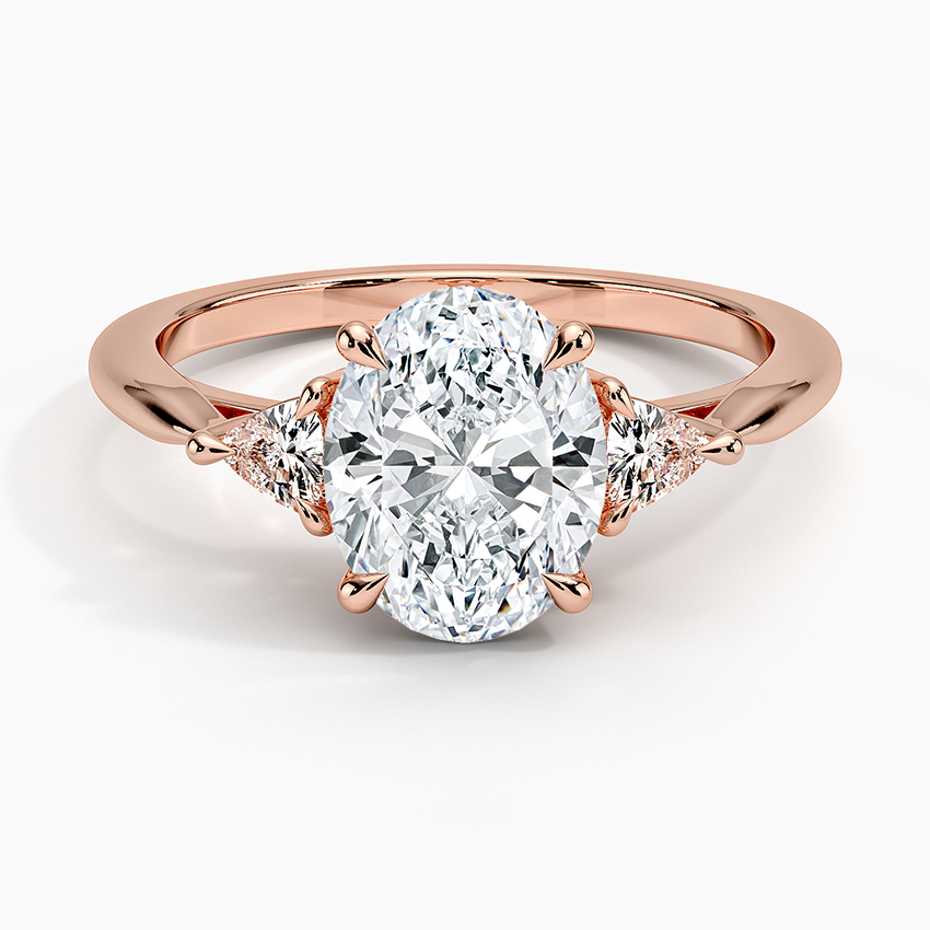 Trillion Cut Three Stone Diamond Ring