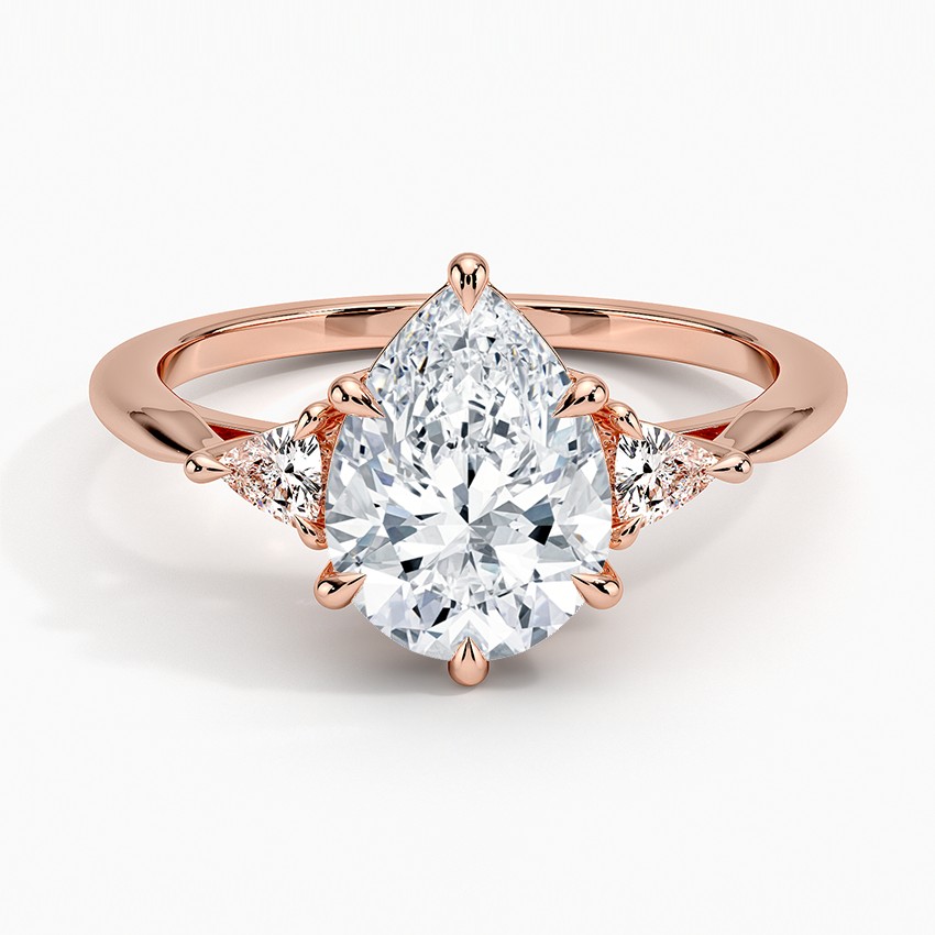 Trillion Cut Three Stone Diamond Ring