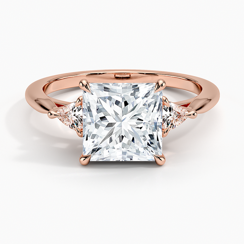 Trillion Cut Three Stone Diamond Ring