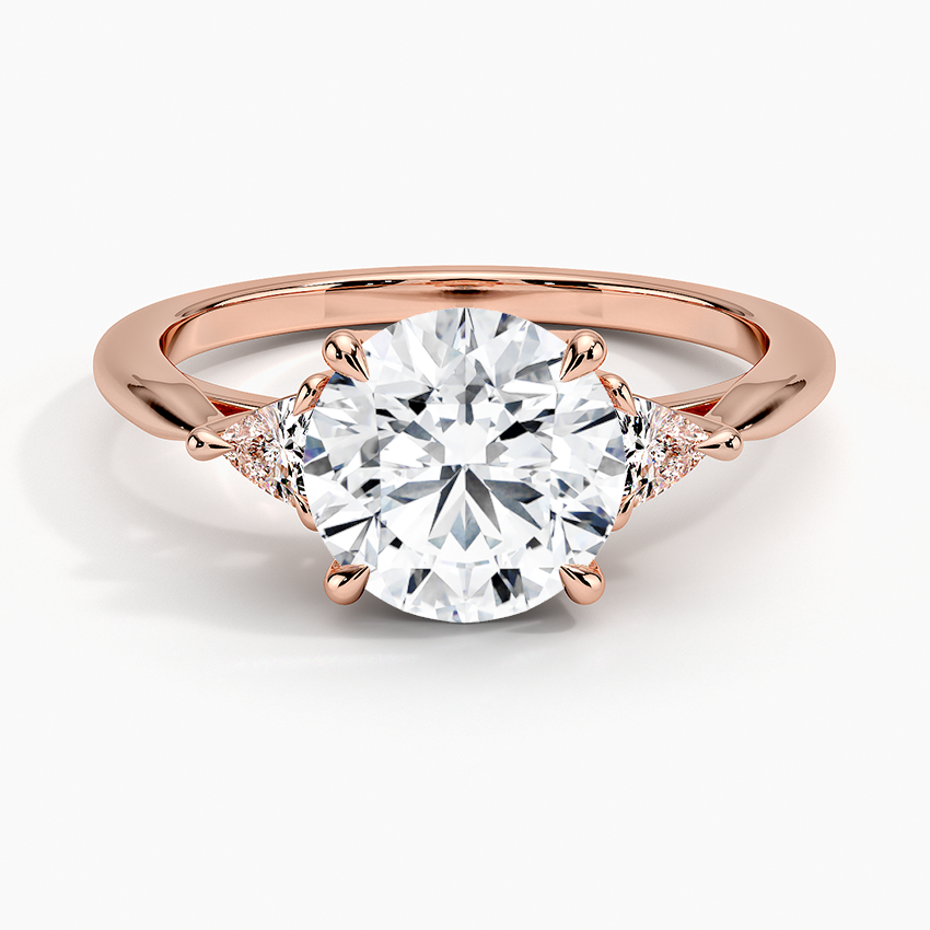 Trillion Cut Three Stone Diamond Ring