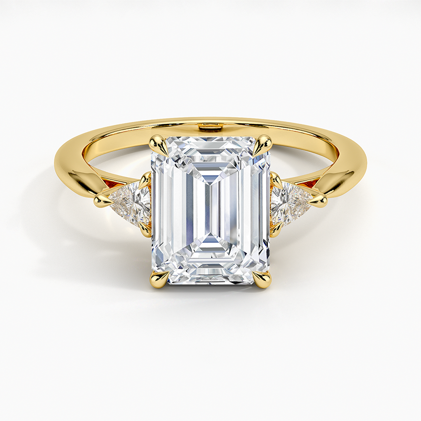 Trillion Cut Three Stone Diamond Ring