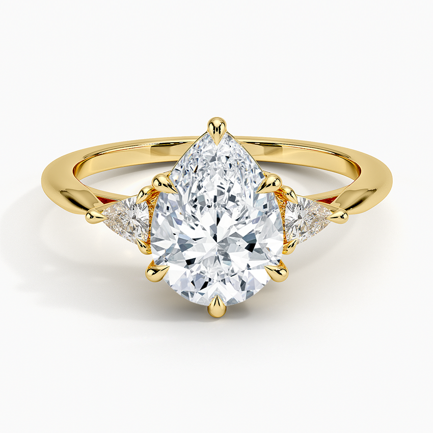 Trillion Cut Three Stone Diamond Ring