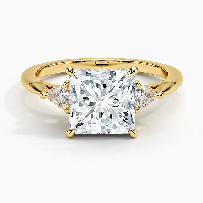Trillion Cut Three Stone Diamond Ring