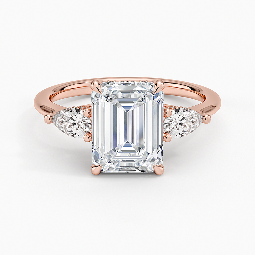 Adorned Opera Three Stone Diamond Ring