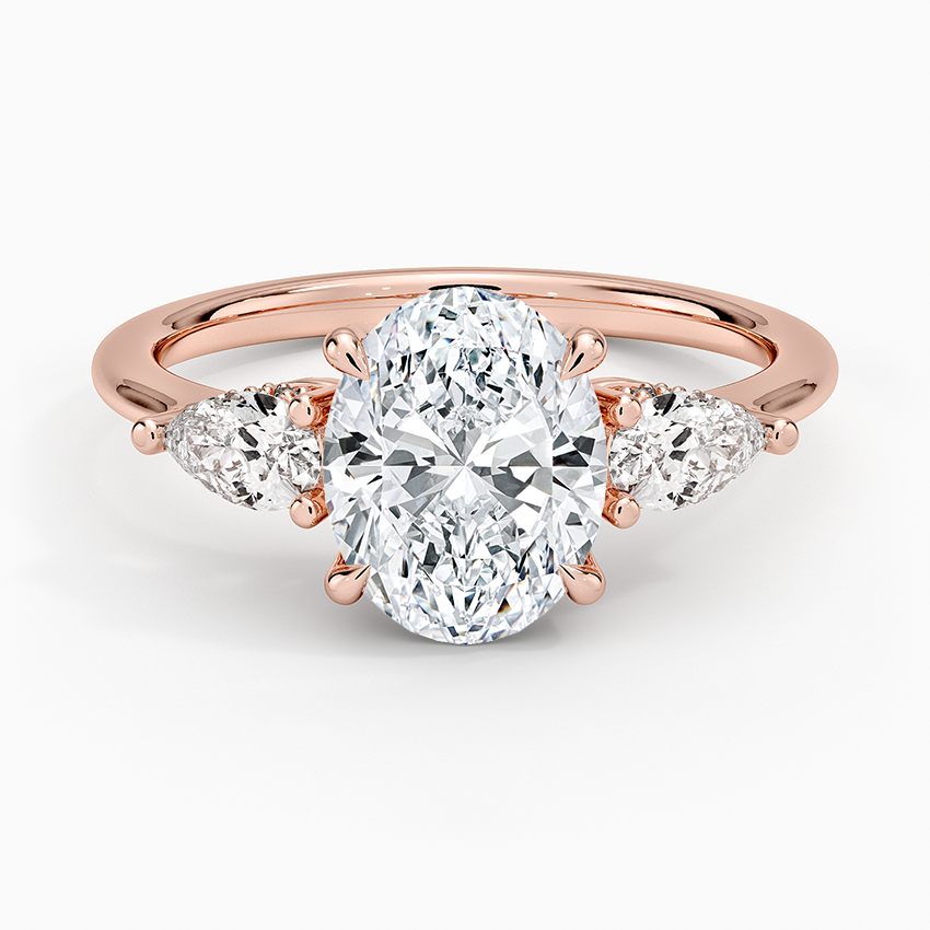 Adorned Opera Three Stone Diamond Ring