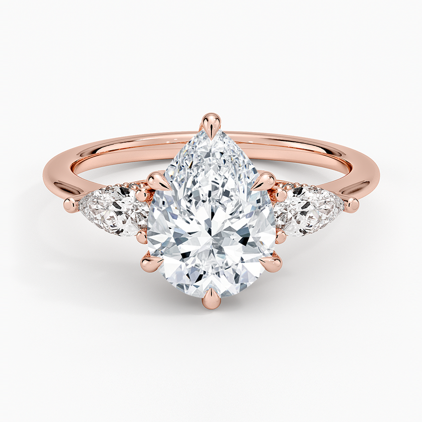 Adorned Opera Three Stone Diamond Ring