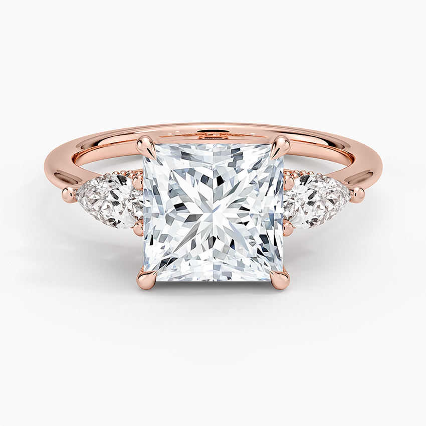 Adorned Opera Three Stone Diamond Ring