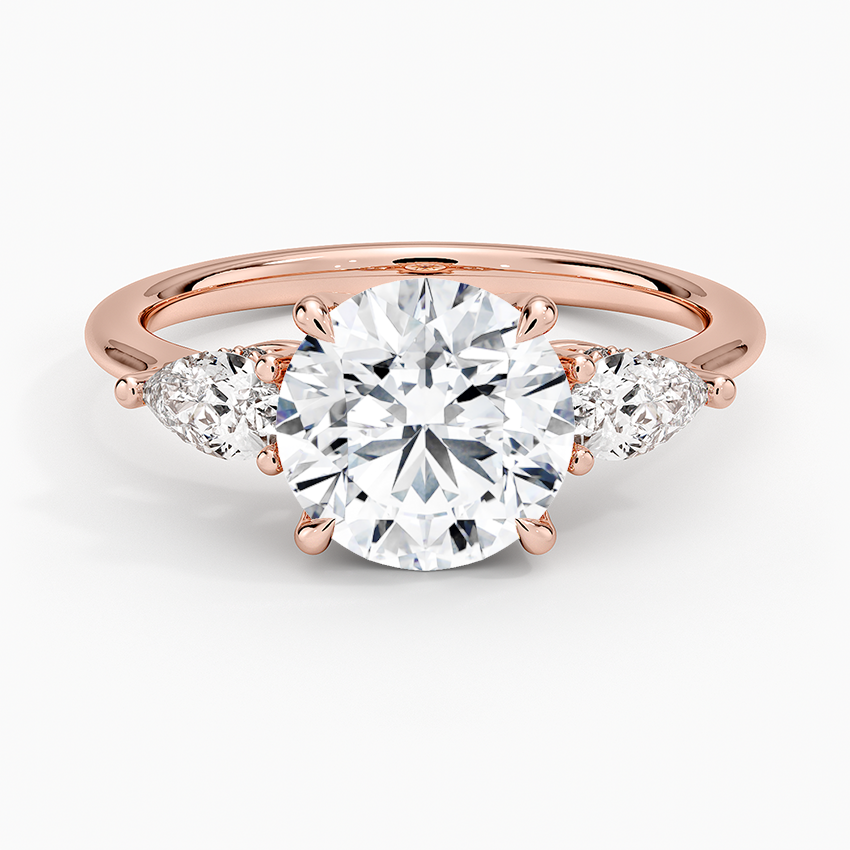 Adorned Opera Three Stone Diamond Ring