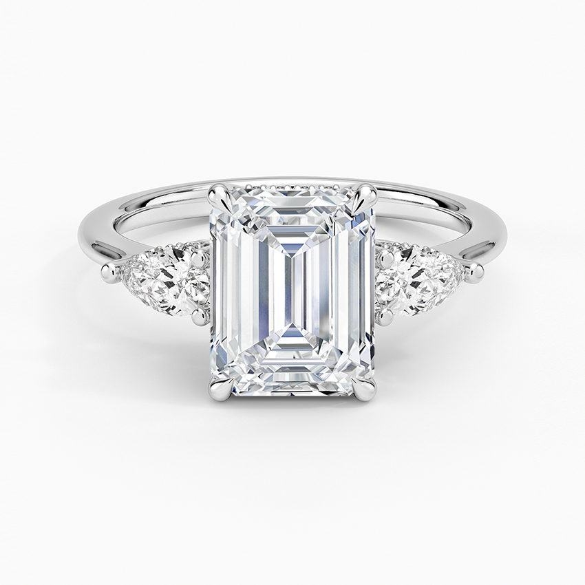 Adorned Opera Three Stone Diamond Ring