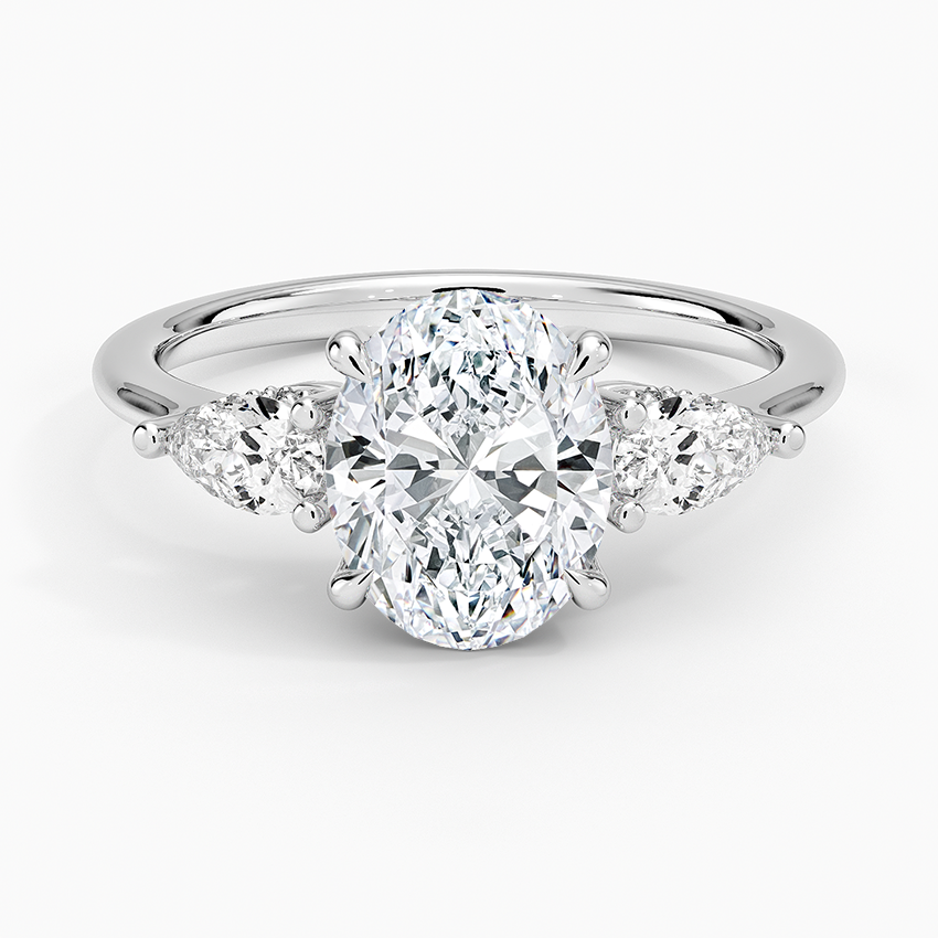 Adorned Opera Three Stone Diamond Ring