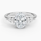 Adorned Opera Three Stone Diamond Ring