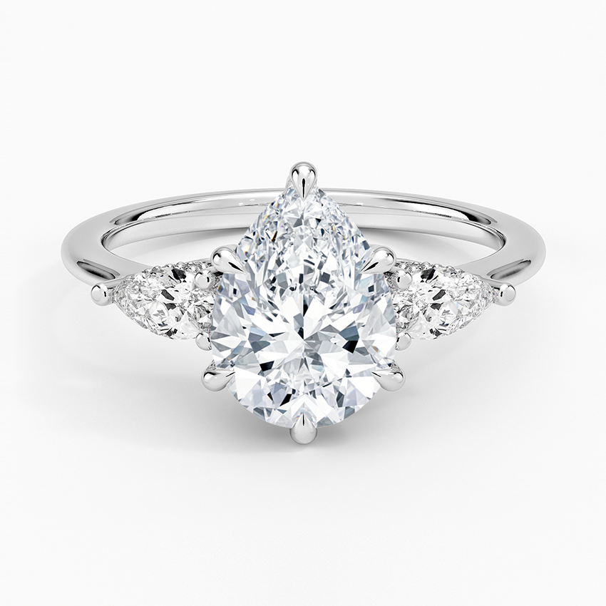 Adorned Opera Three Stone Diamond Ring