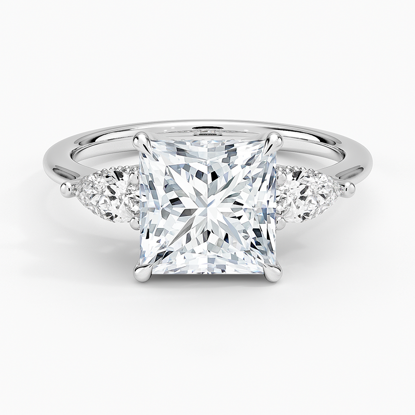 Adorned Opera Three Stone Diamond Ring
