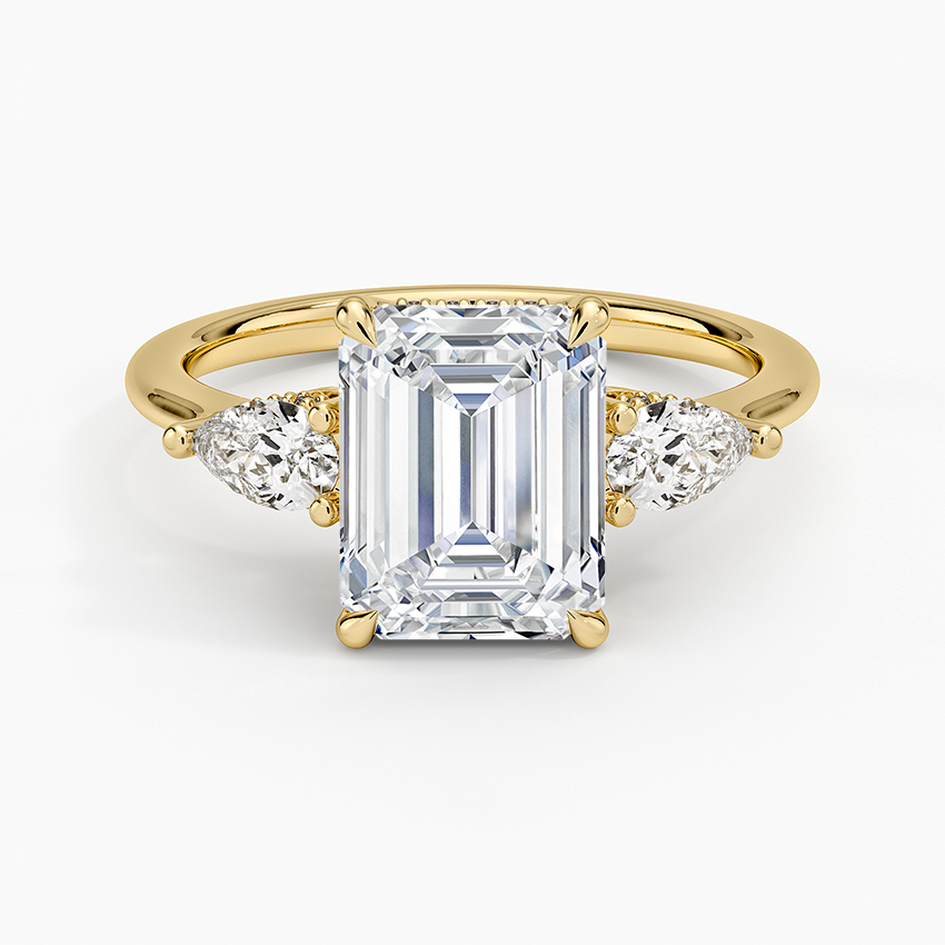 Adorned Opera Three Stone Diamond Ring
