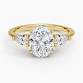 Adorned Opera Three Stone Diamond Ring