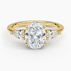 Adorned Opera Three Stone Diamond Ring