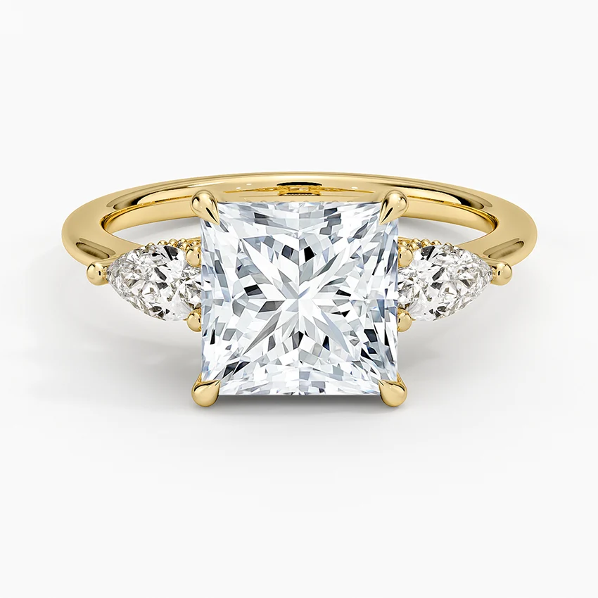 Adorned Opera Three Stone Diamond Ring