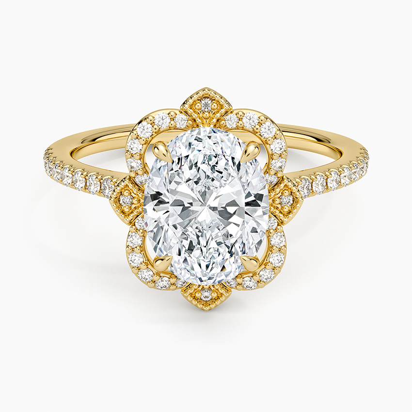 Reina Halo Diamond Ring