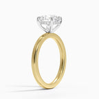 Platinum Mixed Metal Audrey 2mm Diamond Ring