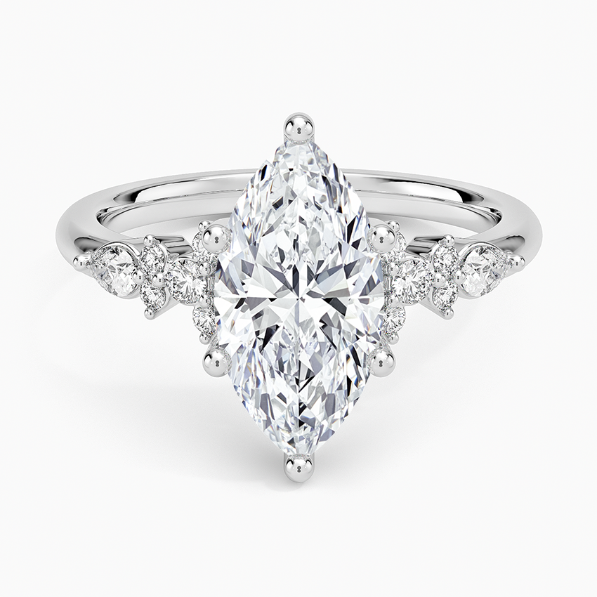 Rosette Diamond Ring