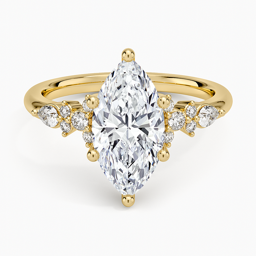 Rosette Diamond Ring
