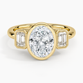 Rhiannon Bezel Three Stone Diamond Ring
