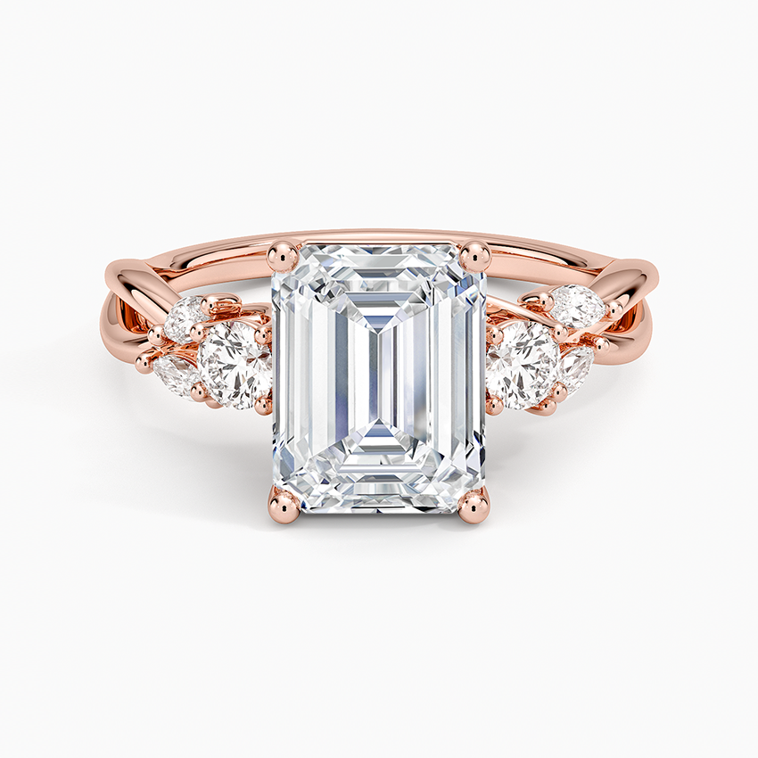 Willow Three Stone Diamond Ring