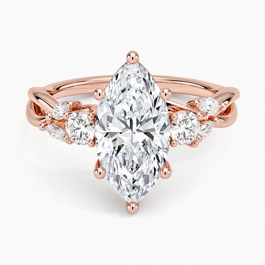 Willow Three Stone Diamond Ring