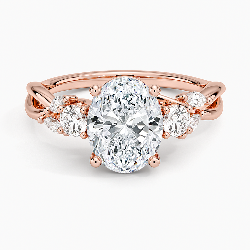 Willow Three Stone Diamond Ring