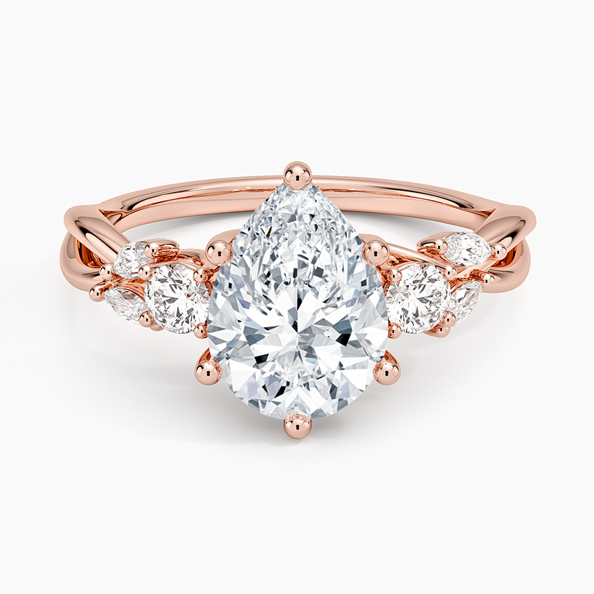 Willow Three Stone Diamond Ring