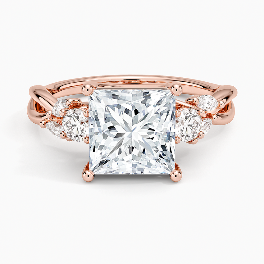 Willow Three Stone Diamond Ring
